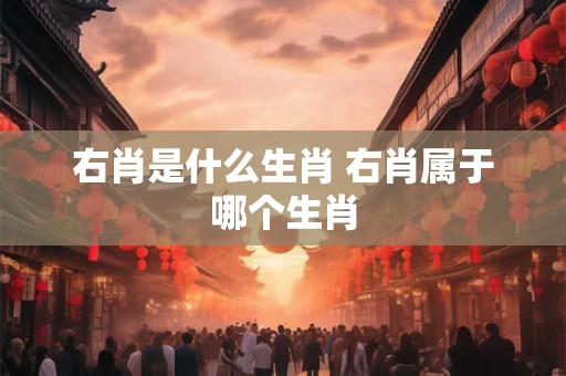 右肖是什么生肖 右肖属于哪个生肖