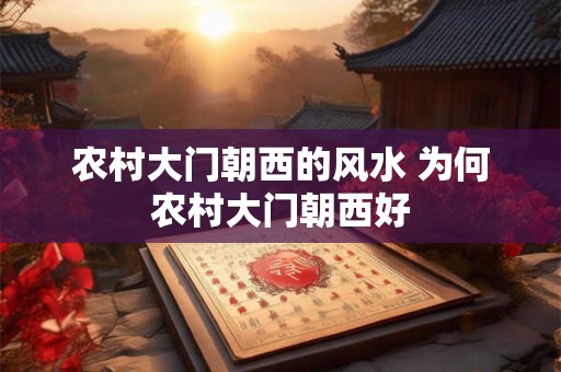 农村大门朝西的风水 为何农村大门朝西好 农村大门朝西的风水 为何农村大门朝西好