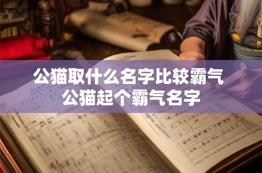 公猫取什么名字比较霸气 公猫起个霸气名字