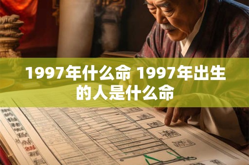 1997年什么命 1997年出生的人是什么命 1997年什么命 1997年出生的人是什么命