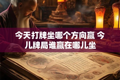 今天打牌坐哪个方向赢 今儿牌局谁赢在哪儿坐 今天打牌坐哪个方向赢 今儿牌局谁赢在哪儿坐