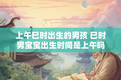 上午巳时出生的男孩 巳时男宝宝出生时间是上午吗 上午巳时出生的男孩 巳时男宝宝出生时间是上午吗