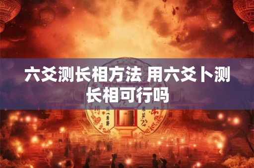 六爻测长相方法 用六爻卜测长相可行吗