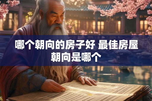 哪个朝向的房子好 最佳房屋朝向是哪个 哪个朝向的房子好 最佳房屋朝向是哪个
