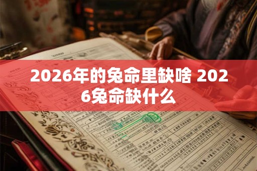 2026年的兔命里缺啥 2026兔命缺什么 2026年的兔命里缺啥 2026兔命缺什么