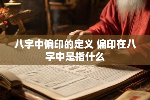 八字中偏印的定义 偏印在八字中是指什么