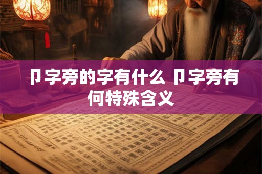 卩字旁的字有什么 卩字旁有何特殊含义 卩字旁的字有什么 卩字旁有何特殊含义