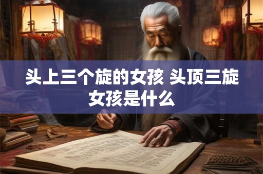 头上三个旋的女孩 头顶三旋女孩是什么