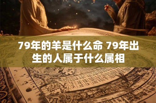 79年的羊是什么命 79年出生的人属于什么属相