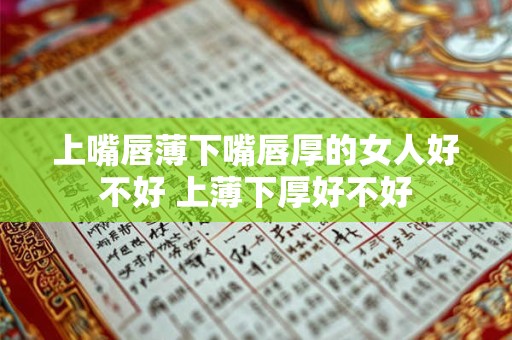 上嘴唇薄下嘴唇厚的女人好不好 上薄下厚好不好
