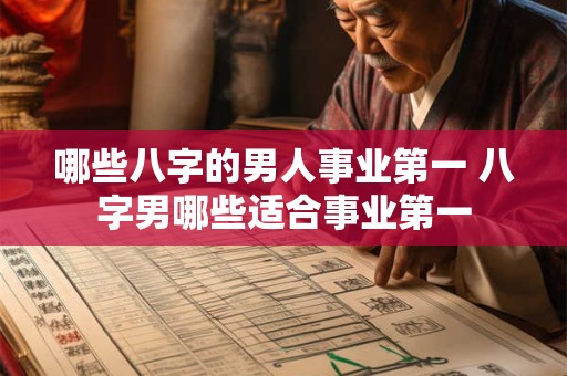 哪些八字的男人事业第一 八字男哪些适合事业第一 哪些八字的男人事业第一 八字男哪些适合事业第一