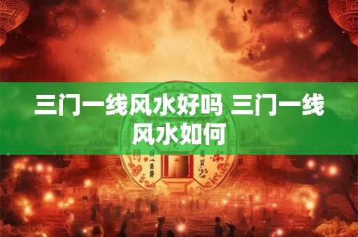 三门一线风水好吗 三门一线风水如何