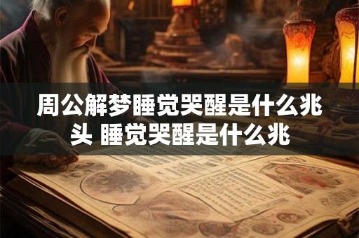 周公解梦睡觉哭醒是什么兆头 睡觉哭醒是什么兆