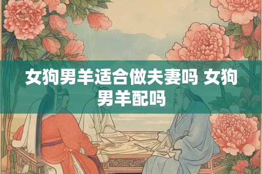 女狗男羊适合做夫妻吗 女狗男羊配吗 女狗男羊适合做夫妻吗 女狗男羊配吗