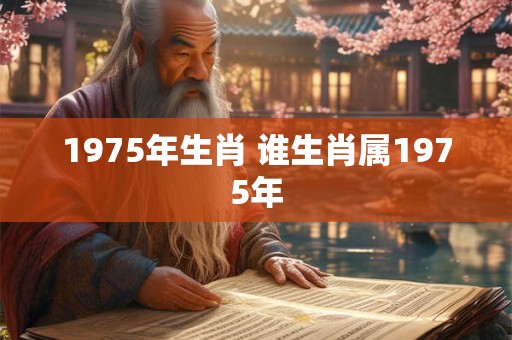 1975年生肖 谁生肖属1975年