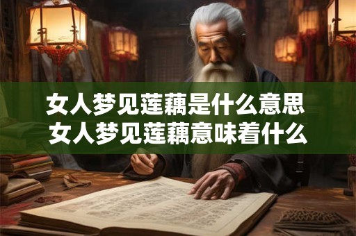 女人梦见莲藕是什么意思 女人梦见莲藕意味着什么