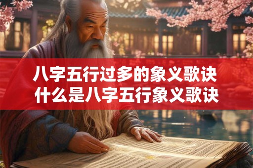 八字五行过多的象义歌诀 什么是八字五行象义歌诀 八字五行过多的象义歌诀 什么是八字五行象义歌诀
