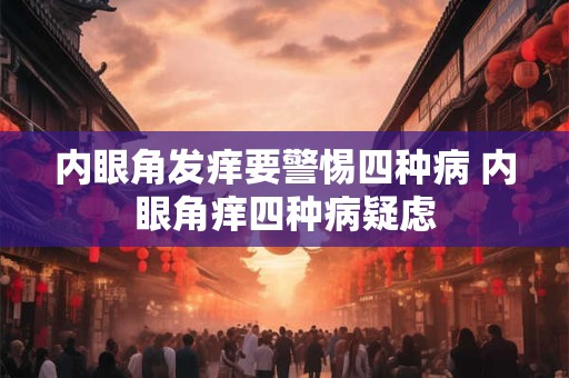 内眼角发痒要警惕四种病 内眼角痒四种病疑虑