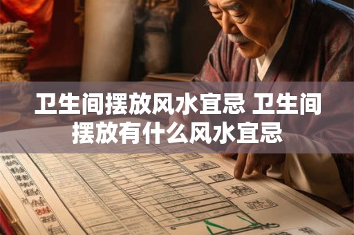 卫生间摆放风水宜忌 卫生间摆放有什么风水宜忌 卫生间摆放风水宜忌 卫生间摆放有什么风水宜忌