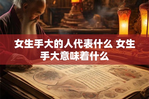 女生手大的人代表什么 女生手大意味着什么 女生手大的人代表什么 女生手大意味着什么
