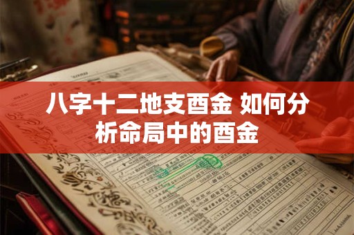 八字十二地支酉金 如何分析命局中的酉金