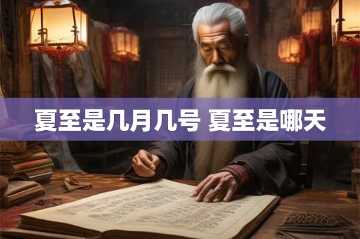 夏至是几月几号 夏至是哪天