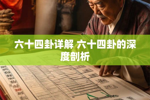 六十四卦详解 六十四卦的深度剖析