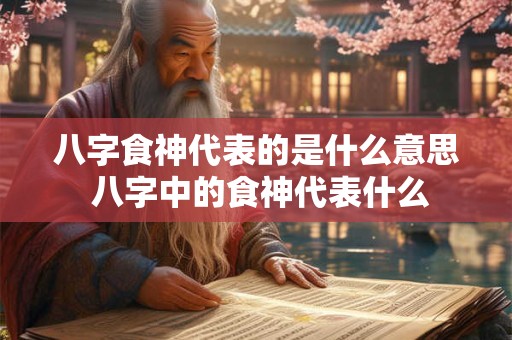 八字食神代表的是什么意思 八字中的食神代表什么
