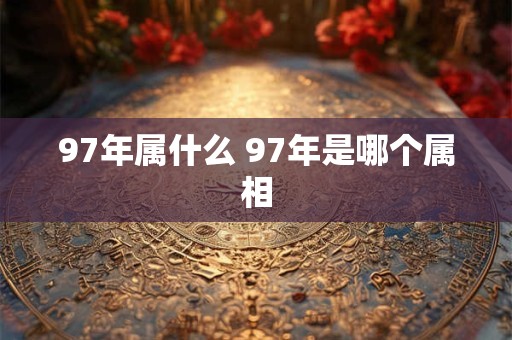 97年属什么 97年是哪个属相
