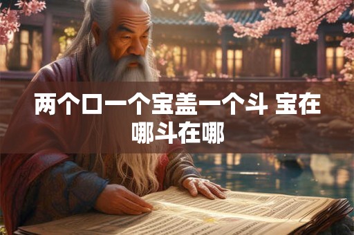 两个口一个宝盖一个斗 宝在哪斗在哪