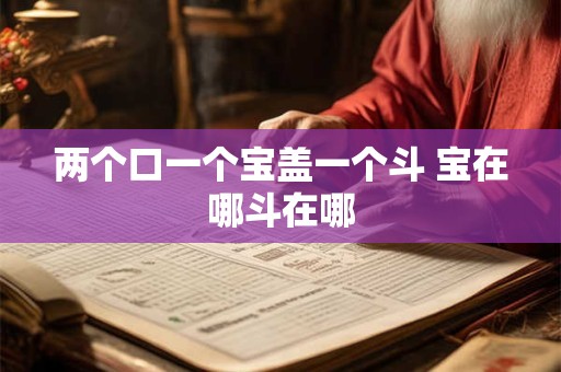 两个口一个宝盖一个斗 宝在哪斗在哪