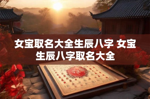 女宝取名大全生辰八字 女宝生辰八字取名大全