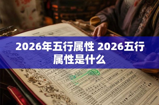 2026年五行属性 2026五行属性是什么