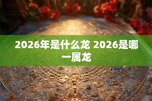 2026年是什么龙 2026是哪一属龙 2026年是什么龙 2026是哪一属龙