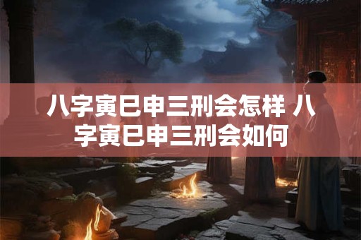 八字寅巳申三刑会怎样 八字寅巳申三刑会如何