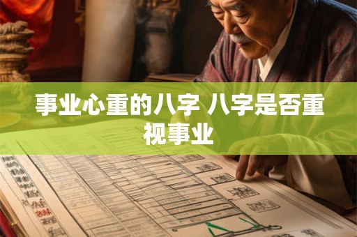 事业心重的八字 八字是否重视事业