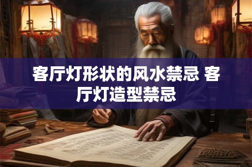 客厅灯形状的风水禁忌 客厅灯造型禁忌