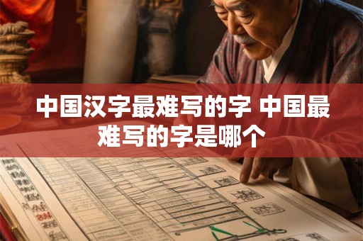 中国汉字最难写的字 中国最难写的字是哪个