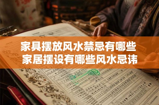 家具摆放风水禁忌有哪些 家居摆设有哪些风水忌讳