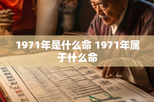 1971年是什么命 1971年属于什么命