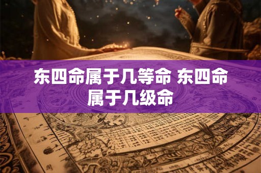东四命属于几等命 东四命属于几级命