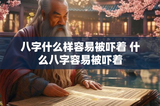 八字什么样容易被吓着 什么八字容易被吓着