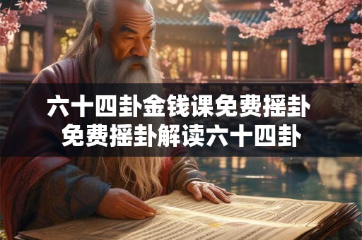 六十四卦金钱课免费摇卦 免费摇卦解读六十四卦