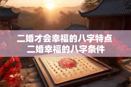 二婚才会幸福的八字特点 二婚幸福的八字条件