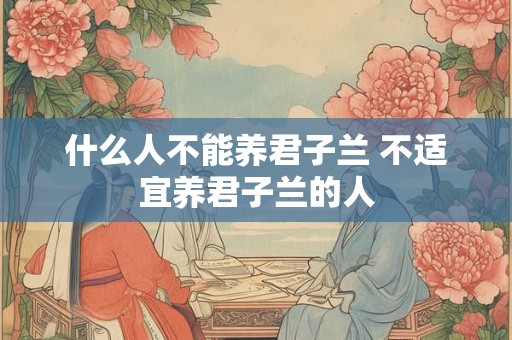 什么人不能养君子兰 不适宜养君子兰的人