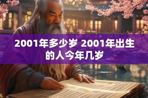 2001年多少岁 2001年出生的人今年几岁