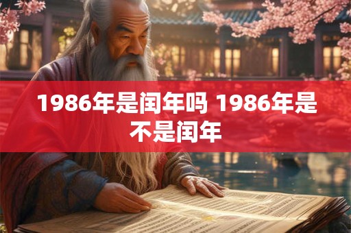 1986年是闰年吗 1986年是不是闰年