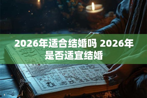 2026年适合结婚吗 2026年是否适宜结婚