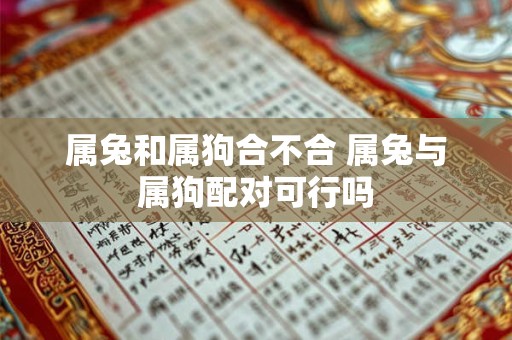 属兔和属狗合不合 属兔与属狗配对可行吗