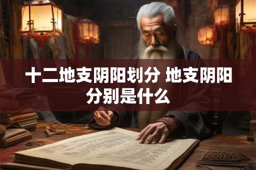 十二地支阴阳划分 地支阴阳分别是什么